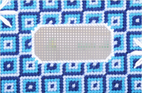 Набор для объемной вышивки Салфетница синяя  3D SJ-B078 - фото товара фото 4