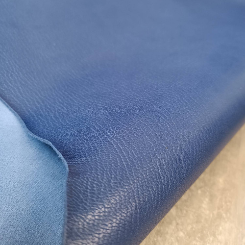 Кожа козы (шевро) 1,3-1,5 мм Темно-Синий Antiba Италия фото 3