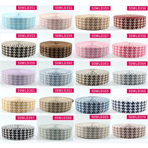 Лента ременная стропа 50 мм Жаккард Гусиная лапка фото 2