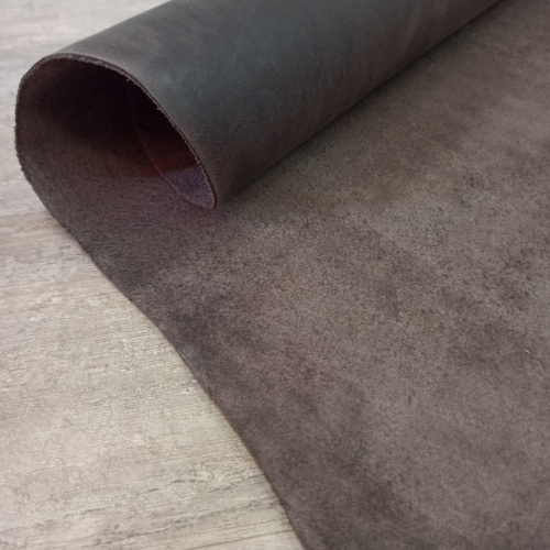 Кожа Крейзи Хорс 1,3-1,5 мм Горький шоколад фото 5