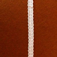 Кружево хб Ромбы белое 12 мм  - купить для кожевенного хобби