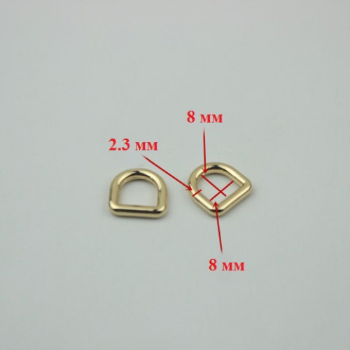 Полукольцо D-образное 8-38 мм литое арт. 256 фото 3