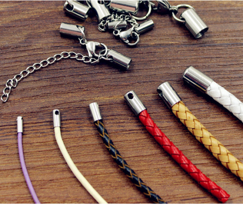 Концевик с цепочкой на шнуры 1-6 мм  фото 2