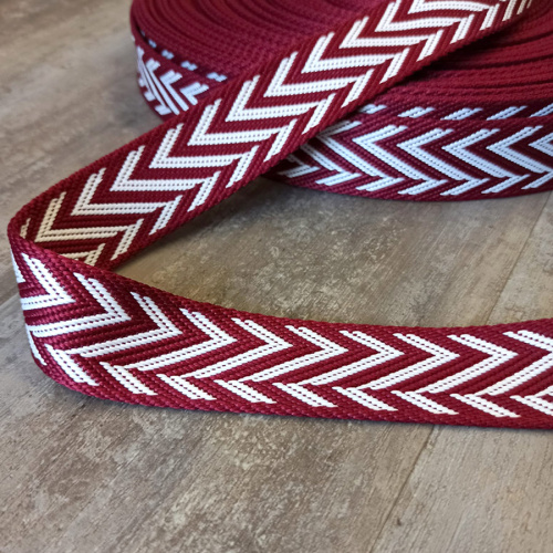 Лента ременная стропа 38 мм жаккард Зигзаг фото 3 Лента ременная стропа 38 мм жаккард Зигзаг фото 3