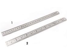 Линейка металлическая двусторонняя 30 см  - купить для кожевенного хобби