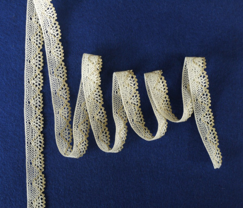 Тесьма хб Кружевная с люрексом 15 мм | Галерея фото | Pava.pro Тесьма хб Кружевная с люрексом 15 мм - фото товара