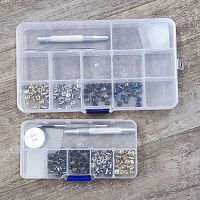 Хольнитены односторонние 6, 8, 10 Набор 40 шт. + установочный инструмент