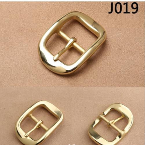 Пряжка 34 мм латунная с перекладиной Золото арт. J019  PR 34L- J019 - фото товара