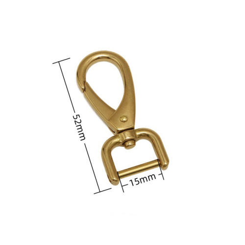 Карабин 15-40 мм с винтом Латунь арт.1540 фото 7