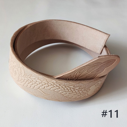 Заготовка для ремня раст. дубл. 38 мм толщ. 3,7 мм с тиснением Италия 11-55 фото 13