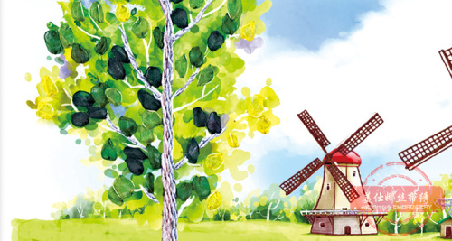 Набор для вышивки лентами Пейзаж с мельницами  VL М-0013 - фото товара фото 4