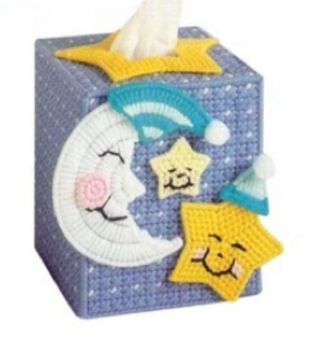 Набор для объемной вышивки Салфетница Месяц и звезды   - фото товара