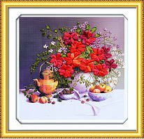 Набор для вышивки лентами Чай на веранде  - купить для кожевенного хобби