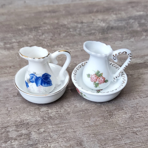 Фарфоровый кувшин и чаша для кукол Разные расцветки фото 8 Фарфоровый кувшин и чаша для кукол Разные расцветки фото 8