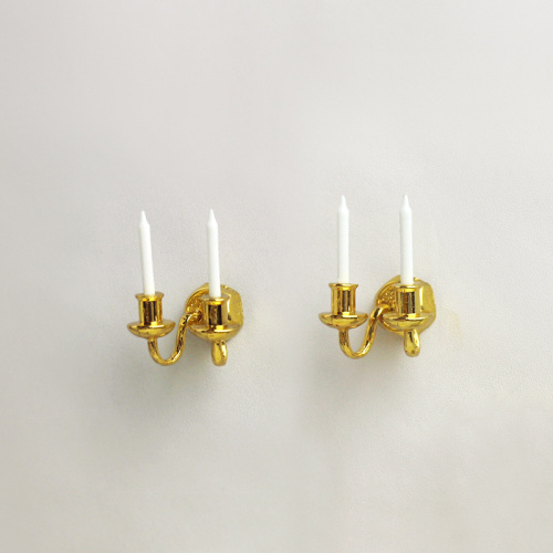 Бра для кукол с 2-мя подсвечниками, три цвета фото 5