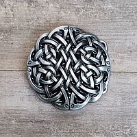 УЦЕНКА! Пряжка для ремня с шипом 40 мм Кельтский узор  - купить для кожевенного хобби