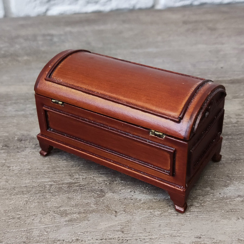 Сундук деревянный для кукол Миниатюра 1:12  SUN 01 - фото товара фото 2