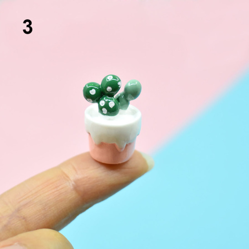 Кактусы в горшочке для кукольного дома 4 шт.  SH Z13 - фото товара фото 3