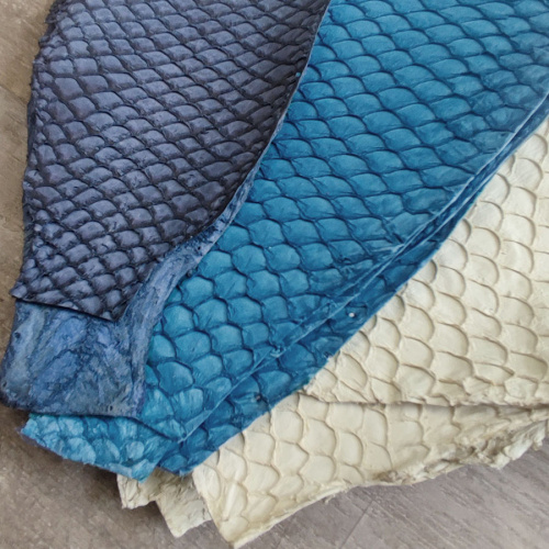 Кожа рыбы 0,7 мм Карп матовый 9*22 см фото 7