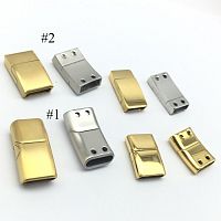 Замок для плоских браслетов 12х4 мм на винтах