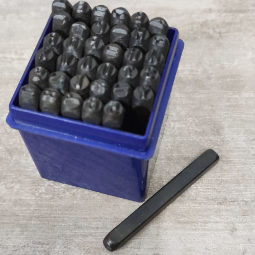 Штампы для тиснения по коже Латинский алфавит и цифры  фото 3