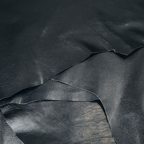 Кожа козы (шевро) 0,8-1,1 мм Черный Италия фото 2