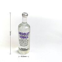 Бутылочка со спиртным Водка для кукольного дома  - купить для кожевенного хобби