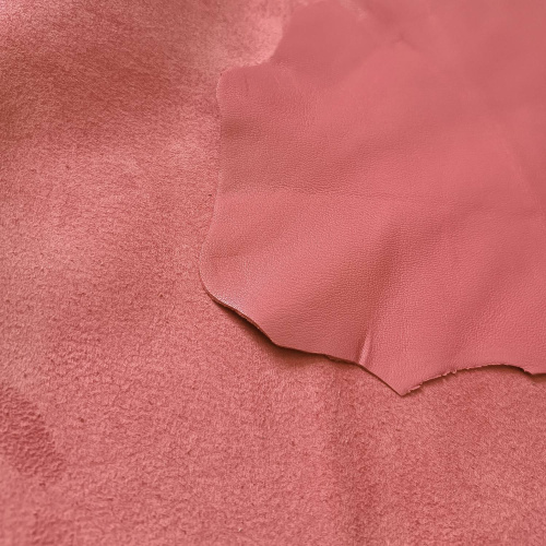 Кожа Овчина (шевро) 1,0-1,3 мм Розовый Корея фото 2
