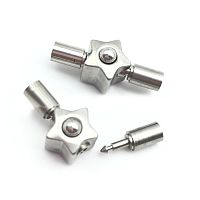 Застежка 3 мм для круглого браслета Звезда  - купить для кожевенного хобби