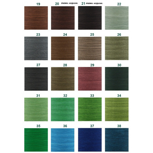 Нить для кожи вощеная 1 мм плоская Galaces 20 м фото 3