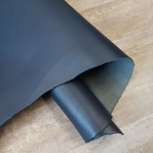 Кожа Пола 1,3-1,5 мм растит. дубл. Синий спектр Италия фото 3