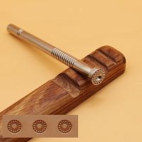 Штамп для тиснения по коже  Цветок нерж. сталь  - купить для кожевенного хобби