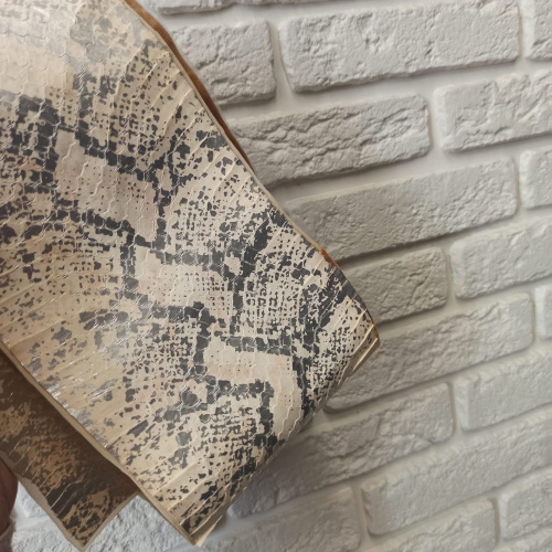 Кожа Питона 0,7 мм Белое серебро  Piton06 - фото товара фото 3