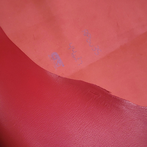 Кожа козы (шевро) 1,2 мм Красный Италия фото 2