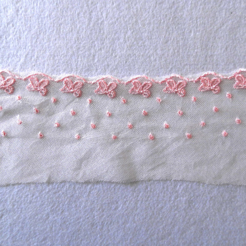 Кружево на сетке 50 мм Розовое | Галерея фото | Pava.pro Кружево на сетке 50 мм Розовое - фото товара