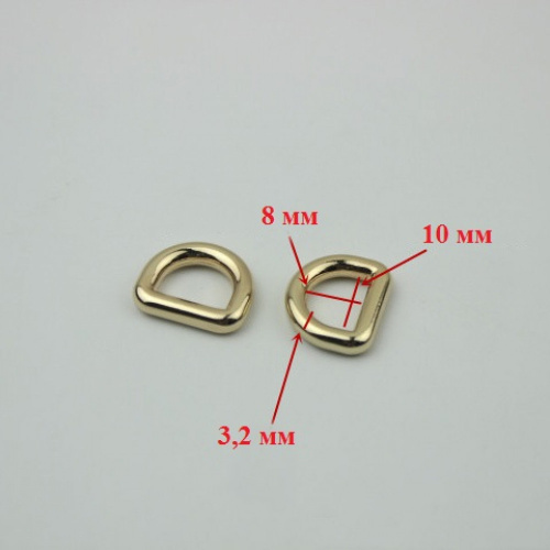 Полукольцо D-образное 8-38 мм литое арт. 256 фото 2