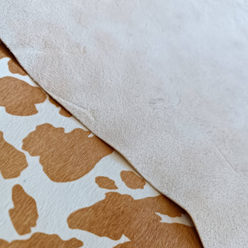 Кожа с ворсом КРС 1,1 мм Корова светло-рыжая фото 6