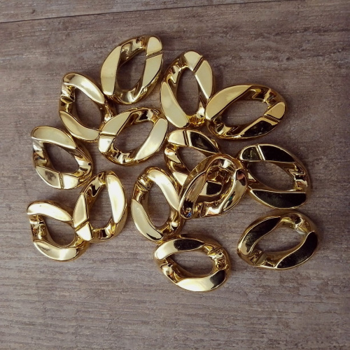 Звенья пластиковые 21 х 30 мм для цепочек  фото 3