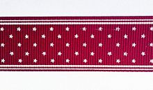 Лента репсовая 25 мм принт Звездочки