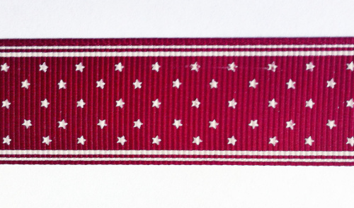 Лента репсовая 25 мм принт Звездочки Лента репсовая 25 мм принт Звездочки