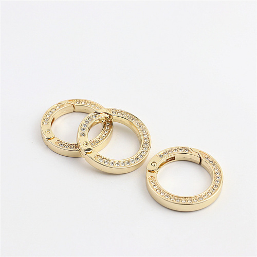 Кольцо-карабин разъемное 25 мм Стразы фото 4