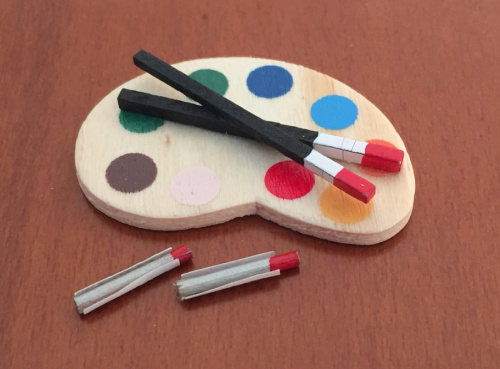 Палитра для кукол Миниатюра 1:12 | Галерея фото | Pava.pro Палитра для кукол Миниатюра 1:12 - фото товара