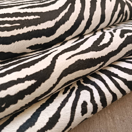 Кожа с ворсом 1,2-1,4 мм Зебра 2 фото 2