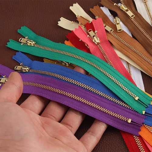 Молния металлическая №3 17 см зубья под золото YKK Япония фото 5