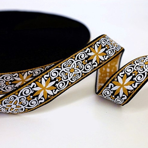 Лента текстильная 38 мм Вышивка Цветы орнамент | Галерея фото | Pava.pro Лента текстильная 38 мм Вышивка Цветы орнамент 3812-05 - фото товара