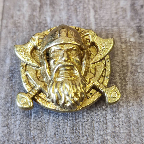 Кончо для кожаных изделий Викинг латунное   - фото товара