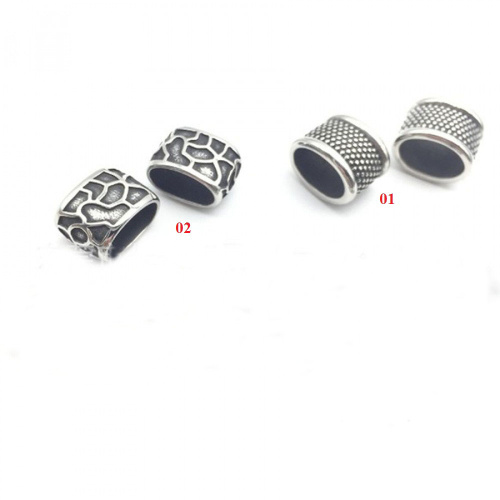 Бусины 10х5 мм для плоских браслетов Сталь B55 фото 3