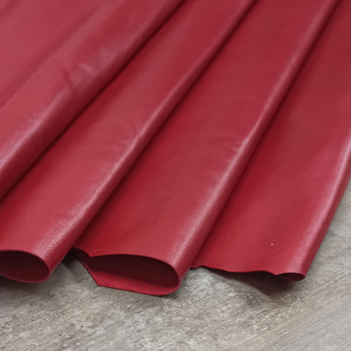 Кожа Овчина (шевро) 0,5-0,7 мм Красный фото 4