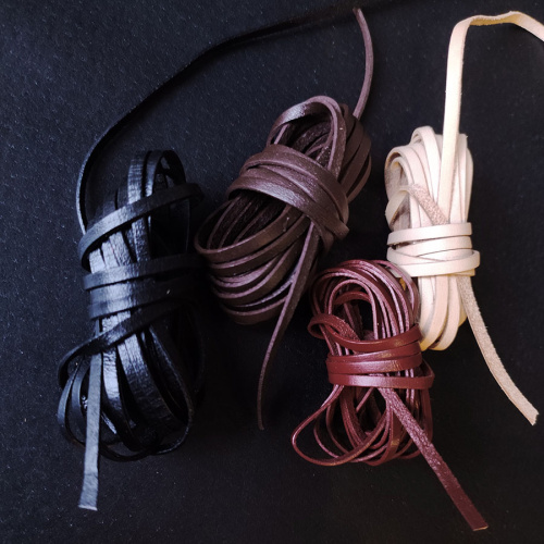 Шнур кожаный плоский 4х1 мм фото 13