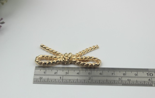 Зажим декоративный Плетеный бантик фото 3